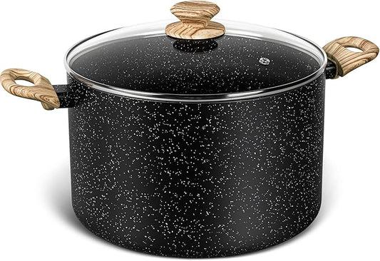 MICHELANGELO Stock Pot with Lid, 10 Quart Large Pot by Michelangelo
