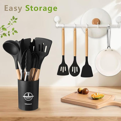 SAKAMOSH Silicone Cooking Utensils Set - Image 7