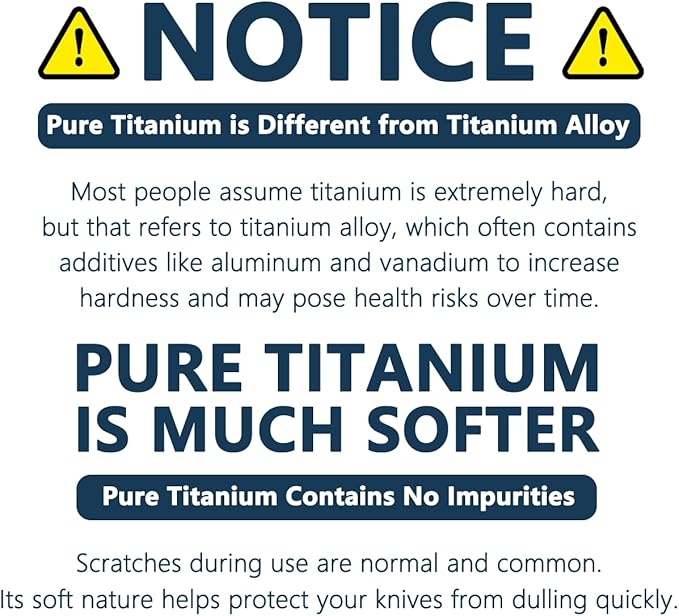 Real 100% Pure Titanium Cutting Board Non-Toxic Set of 3 - Image 2