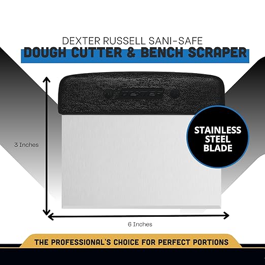 Dexter-Russell 6” x 3” Dough Cutter/Scraper – S196B, Stainless Steel Blade - Image 2