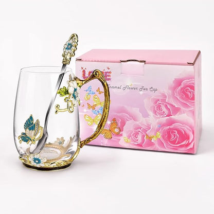 OEAGO Birthday Gifts for Women Mom Glass Coffee Enamels Mug Best Mothers Day - Image 7
