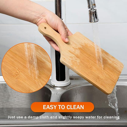 AWIZOM 6 Pcs Thicken Bamboo Cutting Board Bulk 11x5 Inch Personalized Wood - Image 5