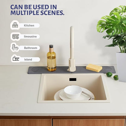 Stone Faucet Mat for Kitchen Sink, Faucet Mat Fast Drying Diatomite, Sink - Image 7