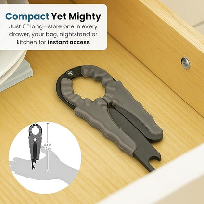 Jokari Multi Bottle Opener for Jars Bottles and Cans 3 in 1 Easy Grip Lid - Image 4
