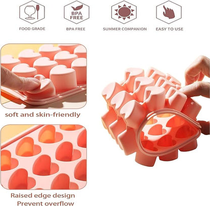Heart-Shaped Ice Cube Trays - Image 2