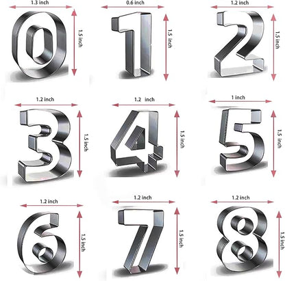 Number Cookie Cutter Tool Set, Birthday Party Decorations - Image 2