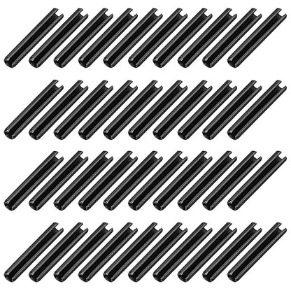 MECCANIXITY 60Pcs Slotted Split Roll Pins 1/5 Inch Dia. 1-1/5 Inch Length 65Mn by MECCANIXITY