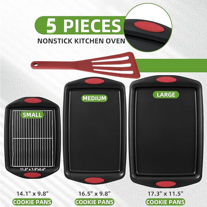 5-Piece Nonstick Baking Pans Set - Image 2