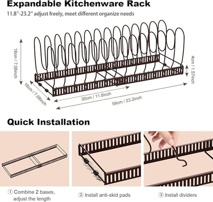 Housolution Pot and Pan Organizer Rack - Image 5