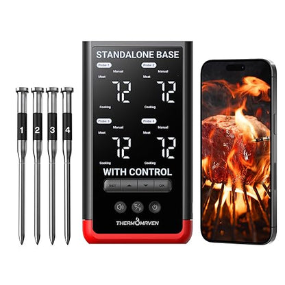 ThermoMaven Smart Bluetooth Wireless Meat Thermometer: Standalone Base by ThermoMaven