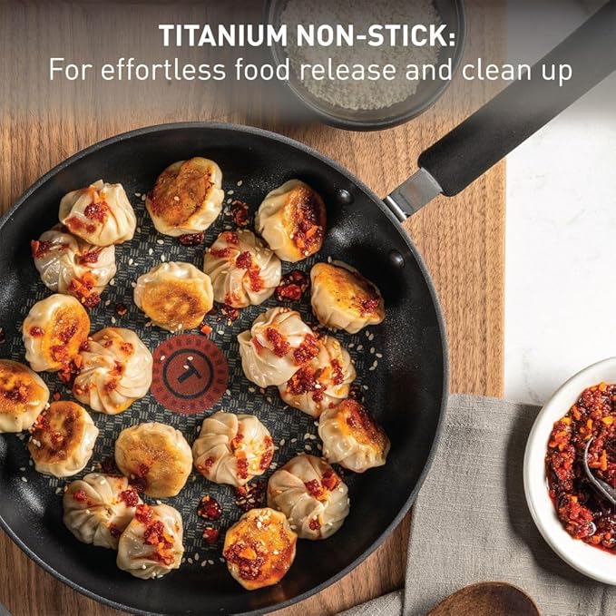 T-Fal Ultimate Hard Anodized Nonstick Fry Pan Set 3 Piece: 8, & 12 Inch - Image 3