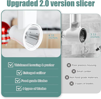 Slicer Shredder Attachment for KitchenAid Stand Mixer, Cheese Grater Attachment - Image 6