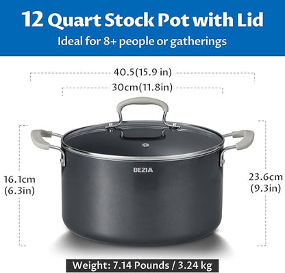12 Quart Nonstick Stock Pot - Image 7