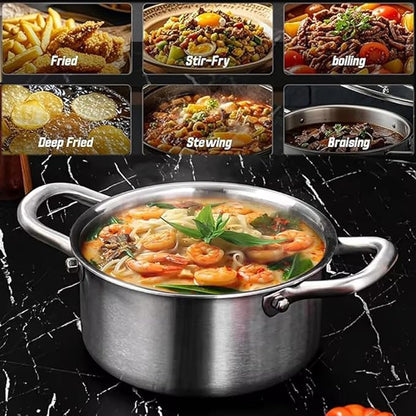 Toutrop Hybrid Nonstick 8-Quart Stockpot, Stainless Steel Stock Pot - Image 3