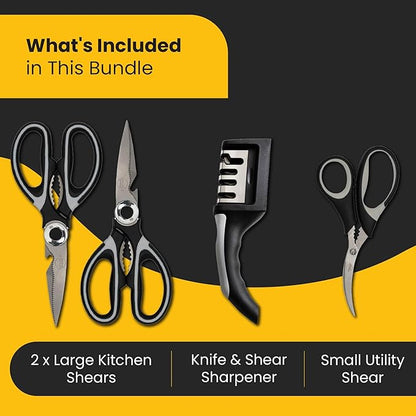 Heavy Duty Kitchen Shears With Sharpener - Image 2