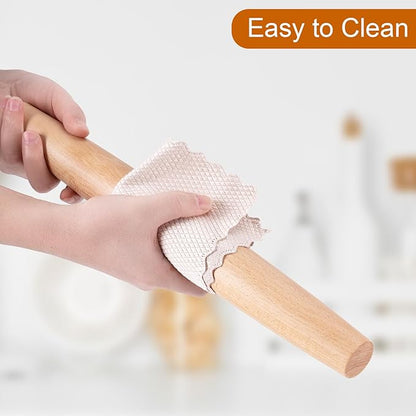 AISOSO French Rolling Pin, 15.75 Inches Wood Rolling Pins - Image 7