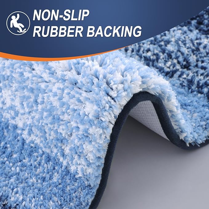 OLANLY Bathroom Runner Rugs Mat 59x20, Extra Soft Absorbent Microfiber Bath Rugs - Image 4