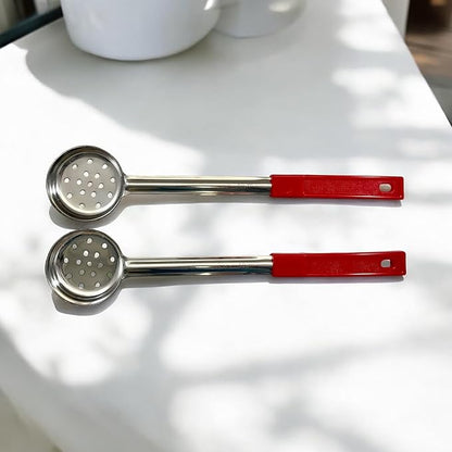 2 Ounce Slotted Stainless Steel Portion Control Ladle Spoon - Image 9