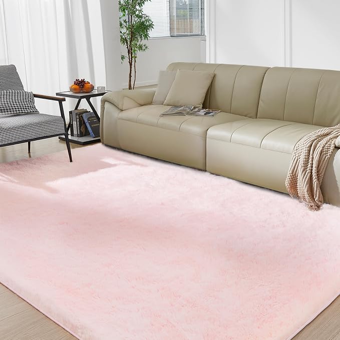 Ultra Soft Rug for Living Room, 9X12 Fluffy Shag Area Rug for Bedroom, Modern - Image 2