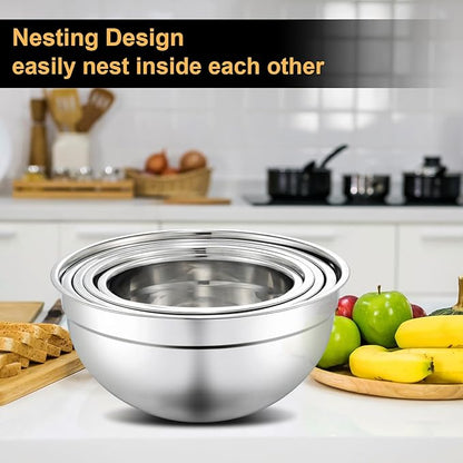hunnycook 5 Piece Mixing Bowl Set - Image 4
