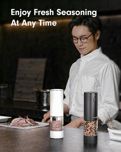 Upgraded Larger Capacity Electric Salt and Pepper Grinder Set Rechargeable - Image 8