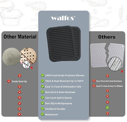 Walfos Silicone Trivets for Hot Pots and Pans - Image 5