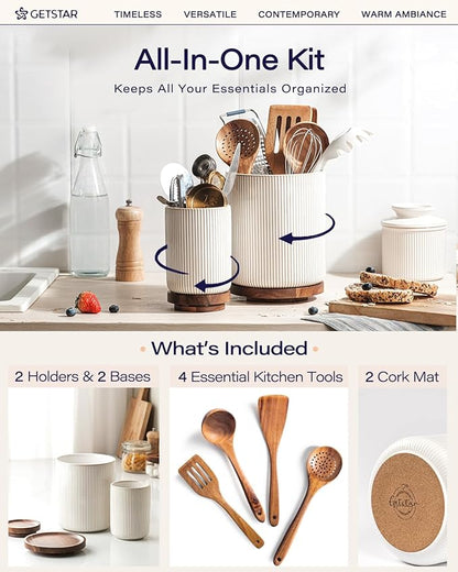 getstar Large Rotating Utensil Holder - Image 3