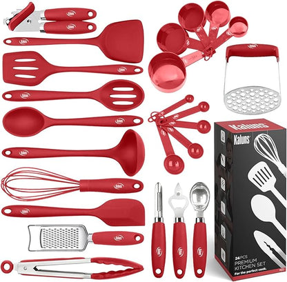 Kaluns Silicone Kitchen Utensils Set 24 Pcs Cooking Utensils Set by Kaluns%C2%AE