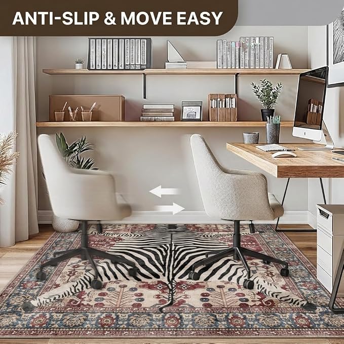 36"x60" Office Chair Mat for Hardwood Tile Floor, Under Desk Carpet Protector - Image 4