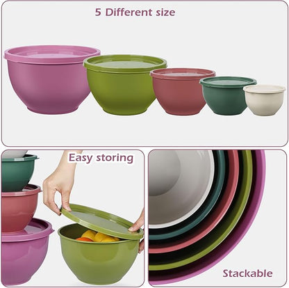 Greentainer Plastic Mixing Bowls - Image 6