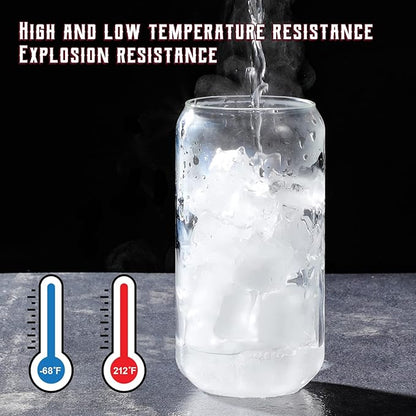2 Pack Glass Cups with Bamboo Lids and Straws 16 oz, Gifts - Image 5