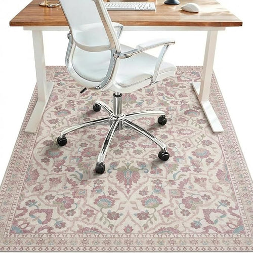 36"x60" Office Chair Mat for Hardwood Tile Floor, Under Desk Carpet Protector by BESBLEE