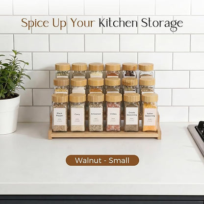 Organizer of Cabinet Special Seasoning, 12in Bamboo 3 Tiered Spice Rack，Used - Image 6