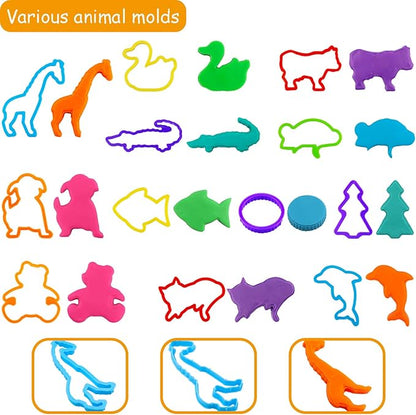 FRIMOONY Plastic Dough Tools for Kids, - Image 4