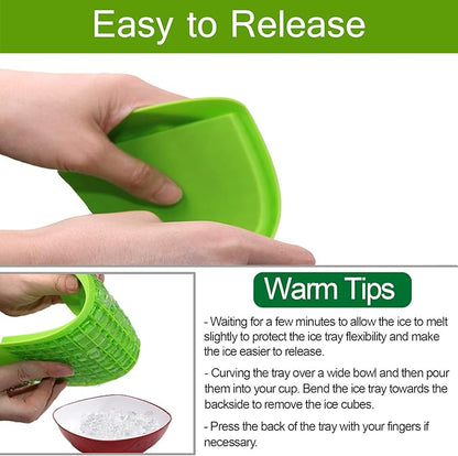 Silicone Mini Ice Cube Trays 2 Pack, 160 Small Ice Cube Molds Easy Release - Image 5