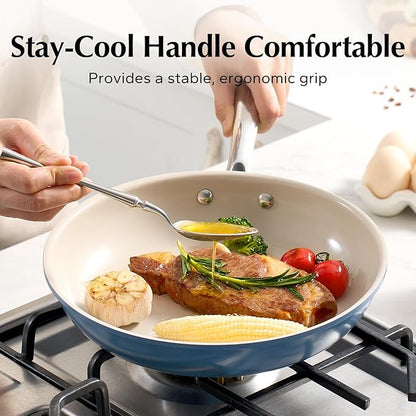 Redchef Nonstick Frying Pan Skillet, Ceramic Non-Stick Saute Pans, 11 inch - Image 7