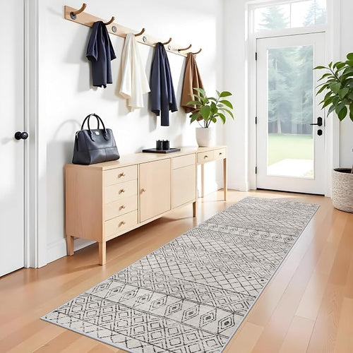 3x10 Runner Rug for Hallway: Washable Rug Runners Low Pile Rug by BYYVOORugsforYourHome