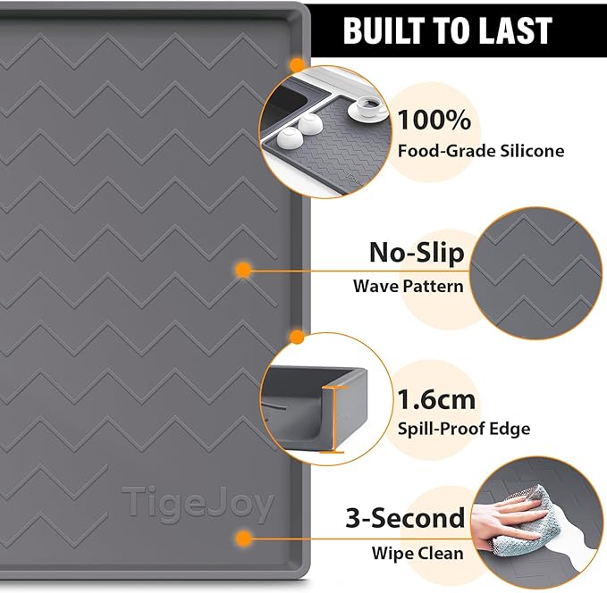 TigeJoy 25" x 19" Under Sink Mats - Image 4