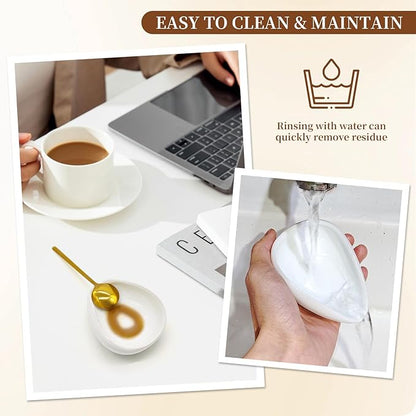Coffee Spoon Rest, Small Ceramic Coffee Spoon Holder - Image 7