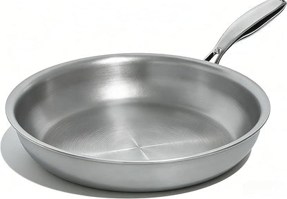 Umite Chef 12 inch 5 Ply Stainless Steel Frying Pan Non-Toxic PFOA&PTFE Free by UmiteChef