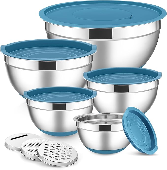 E-far Stainless Steel Mixing Bowls by E-far