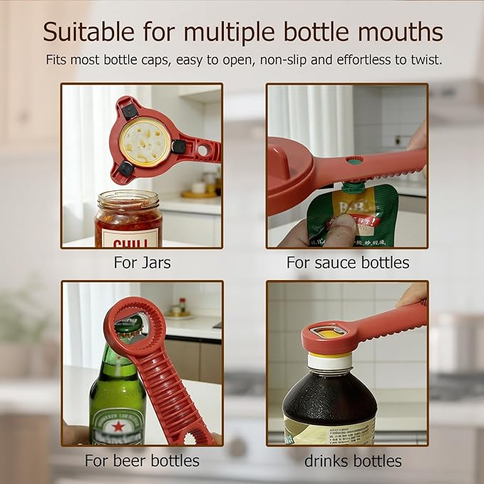 4-in-1 Jar Opener, Adjustable Jar Opener - Image 7