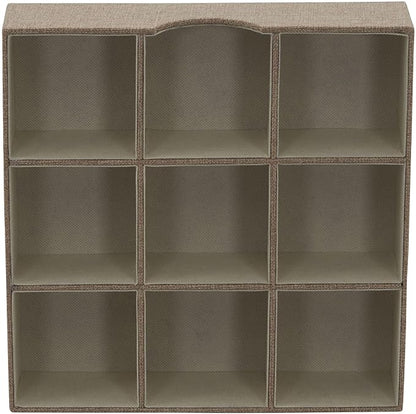 Household Essentials Brown 723-1 Deep 9 Section Drawer Organizer Box - Image 4