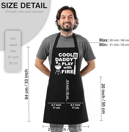 TOSHE Funny Apron Waterdrop Resistant Cotton Apron - Image 6