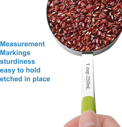 Bopei 13-Piece Measuring Cups and Spoons Set Stainless Steel - Image 3