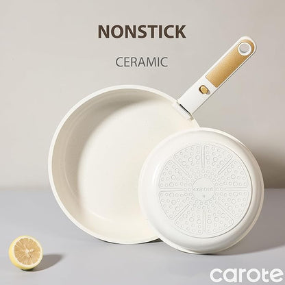CAROTE 6pcs Pots and Pans Set Non Stick, Cookware Sets, Kitchen Set, - Image 3