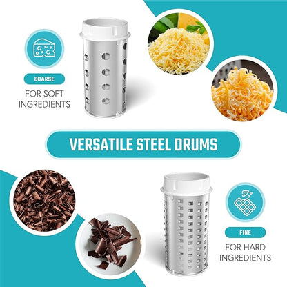 Vivaant Parmesan Cheese Grater Hand Crank, Restaurant-Grade Rotary Cheese - Image 5