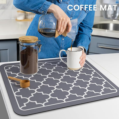 WISELIFE Dish Drying Mat Super Absorbent Drying Mat Large Dish Drying Mats - Image 7