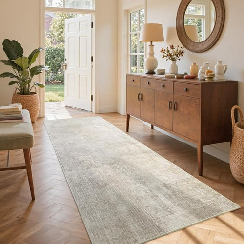 2x6 Ft Washable Runner Rug, Non-Slip Low Pile Hallway Kitchen Area Rug by Cuzwlovita