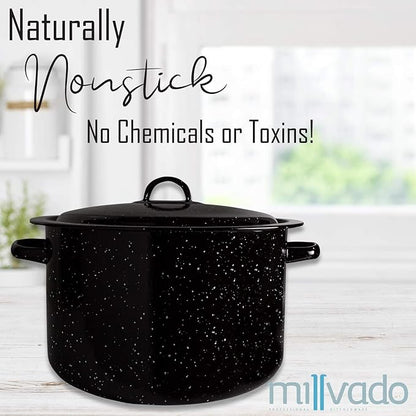 Millvado Granite 12 Qt Stockpot, Nonstick Soup Pot - Image 3